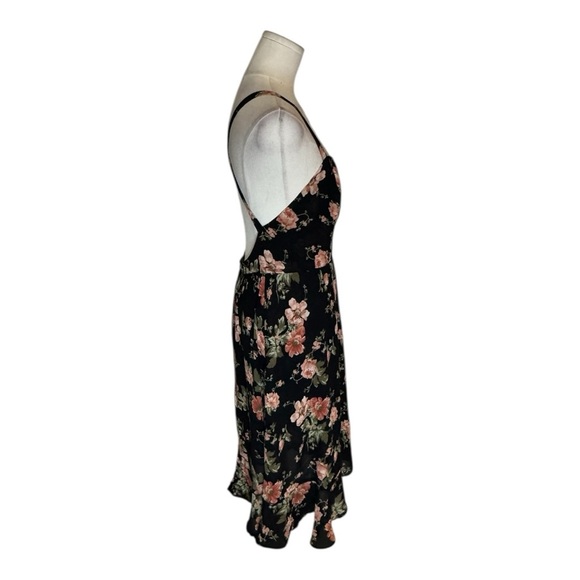 REFORMATION Giselle Dress Midi Floral‎ Black Pink Size S M Garden Party Date - Picture 7 of 10